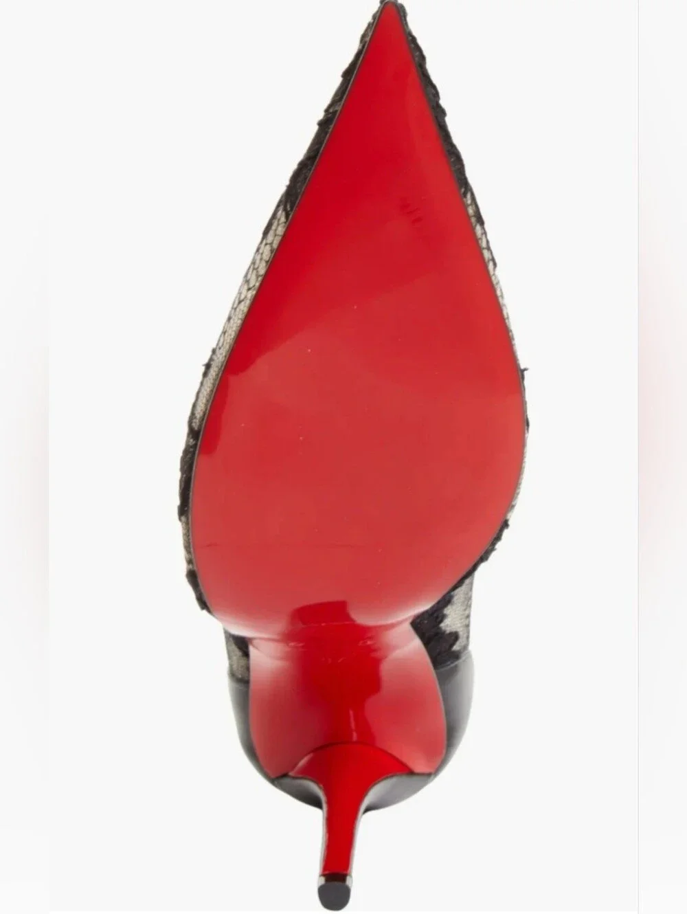 Miss Z Pointy Toe Lace Pump Christian Louboutin Size 39